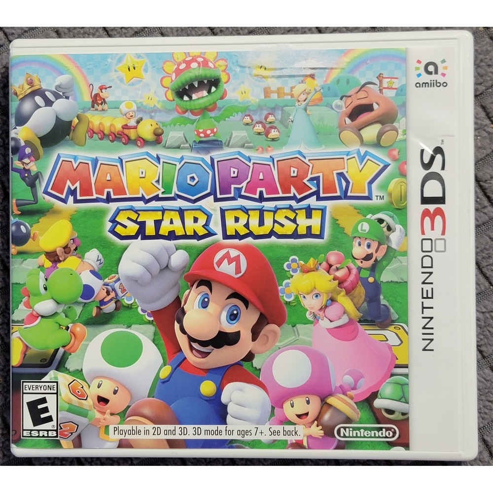 Nintendo 3DS Mario Party Star Rush Game Cartridge and Case CTR-BAAE-USA